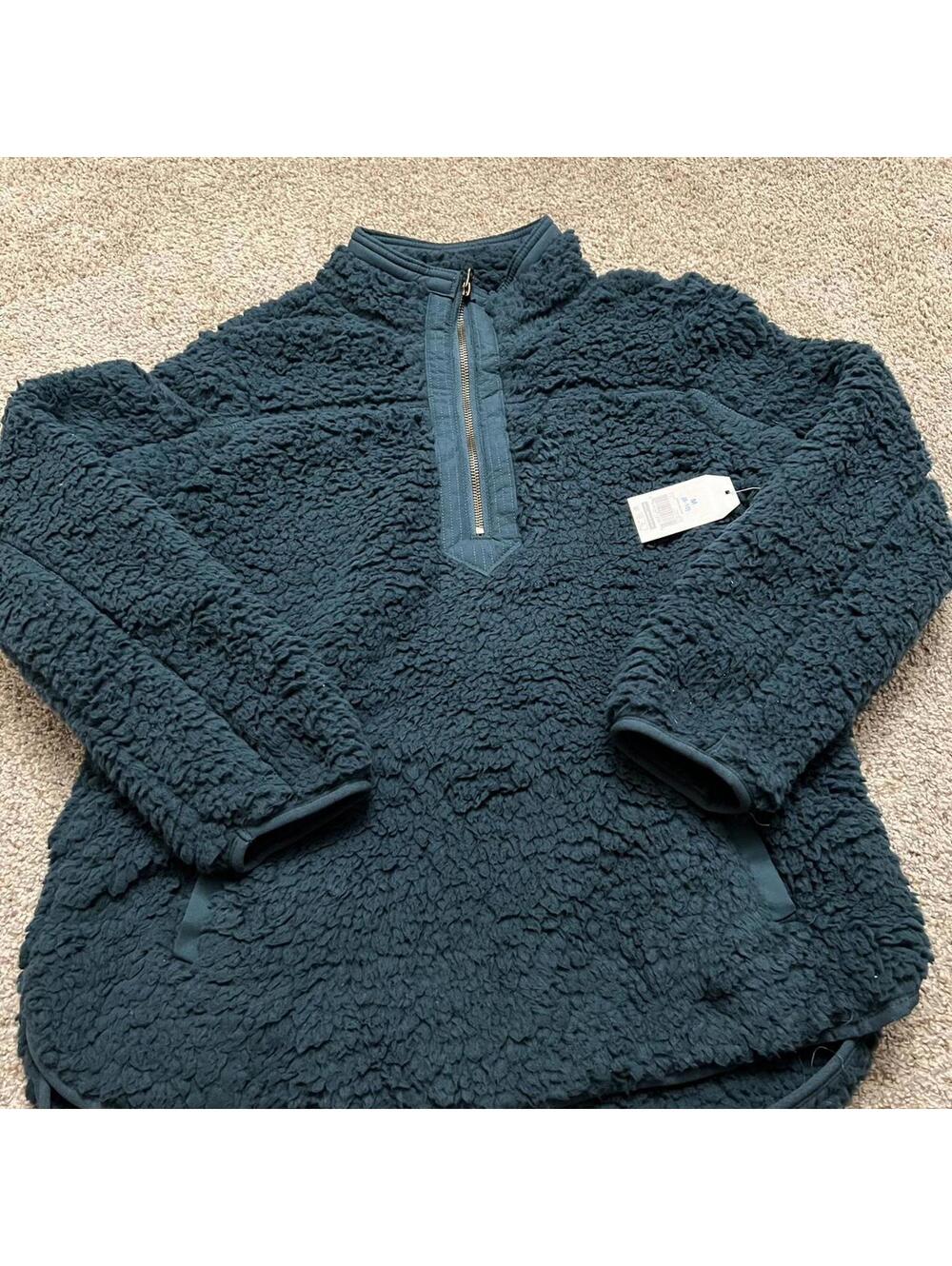 Teal quarter zip jacket